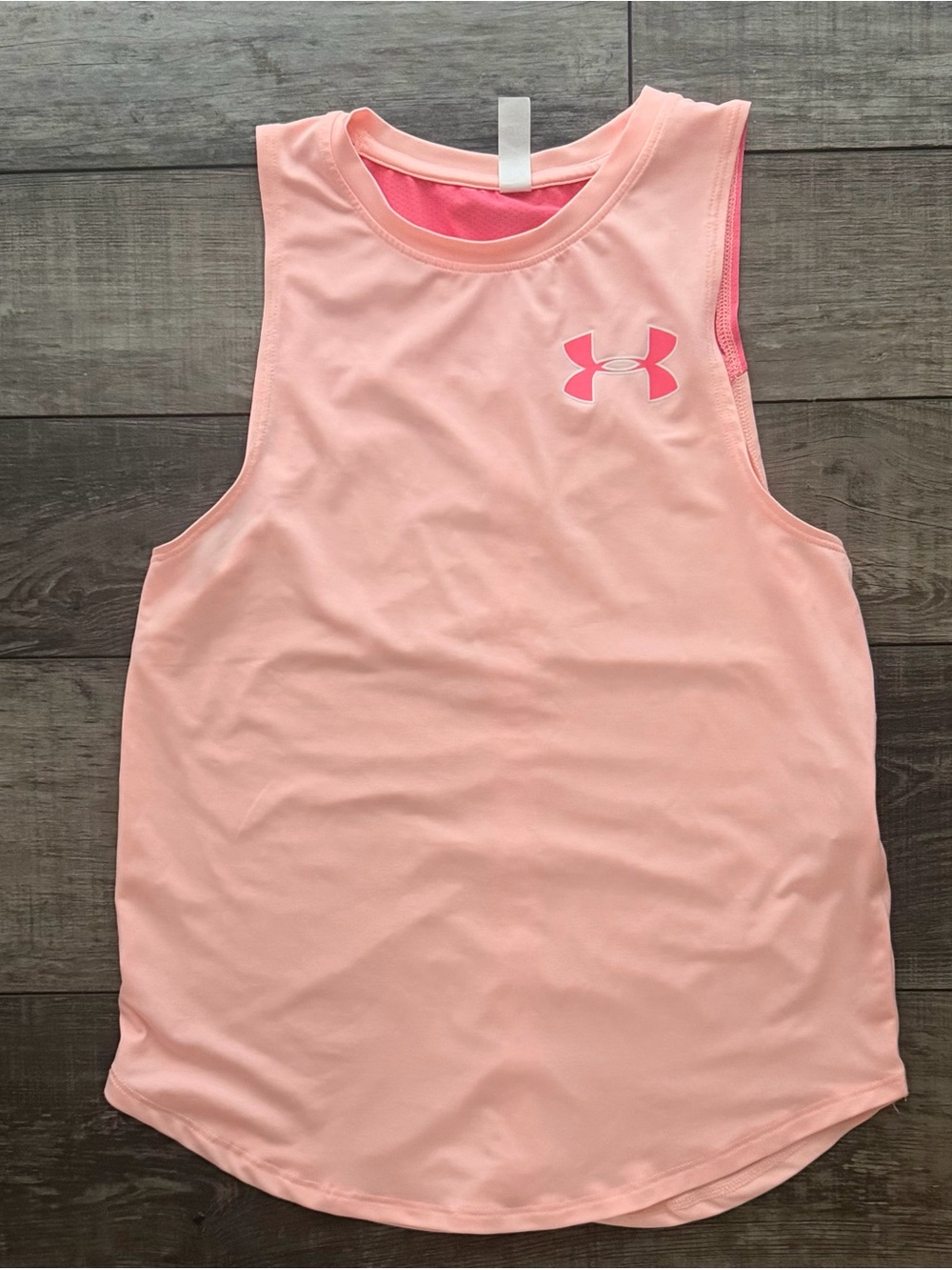Under Armour Light Orange Tank YMED
